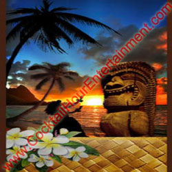 luau green screen photo